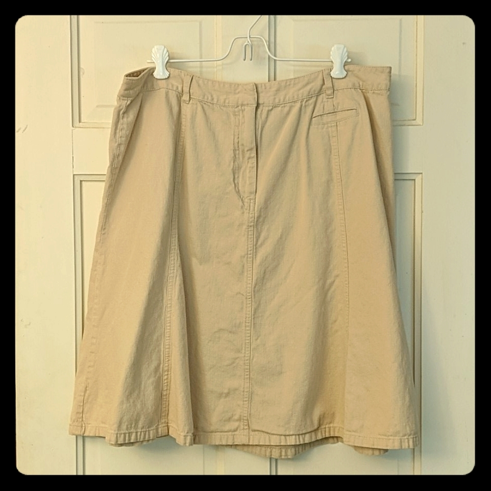 Vintage LLBean Khaki Skirt